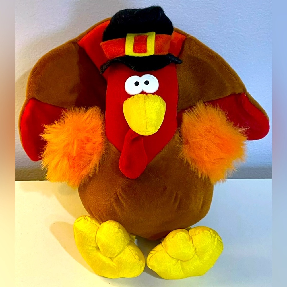 1994 VTG GIBSON GREETINGS THANKSGIVING TURKEY MR. GOBBLES PLUSH/STUFFED ANIMAL